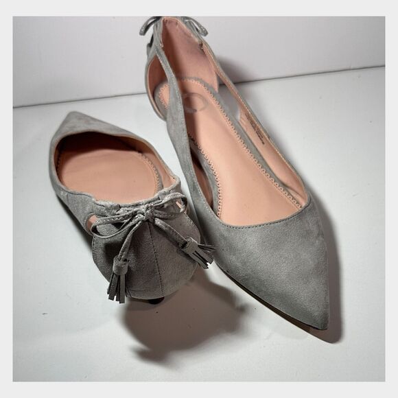 Journee Shoes Size 9 Bindi Kitten Heel Pumps Career Academia Preppy Dressy Style - Picture 9 of 9